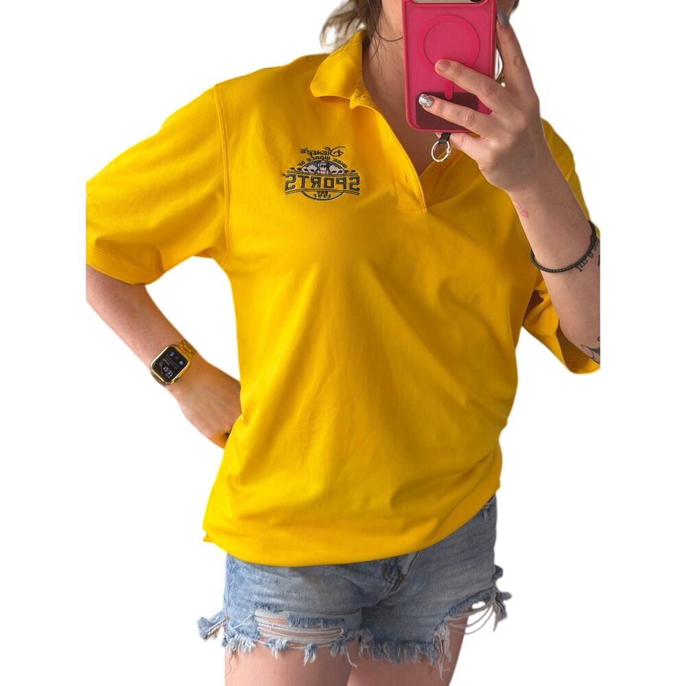 Nike Golf VTG Disney Wide World of Sports Polo Men’s M Yellow Embroidered Logo